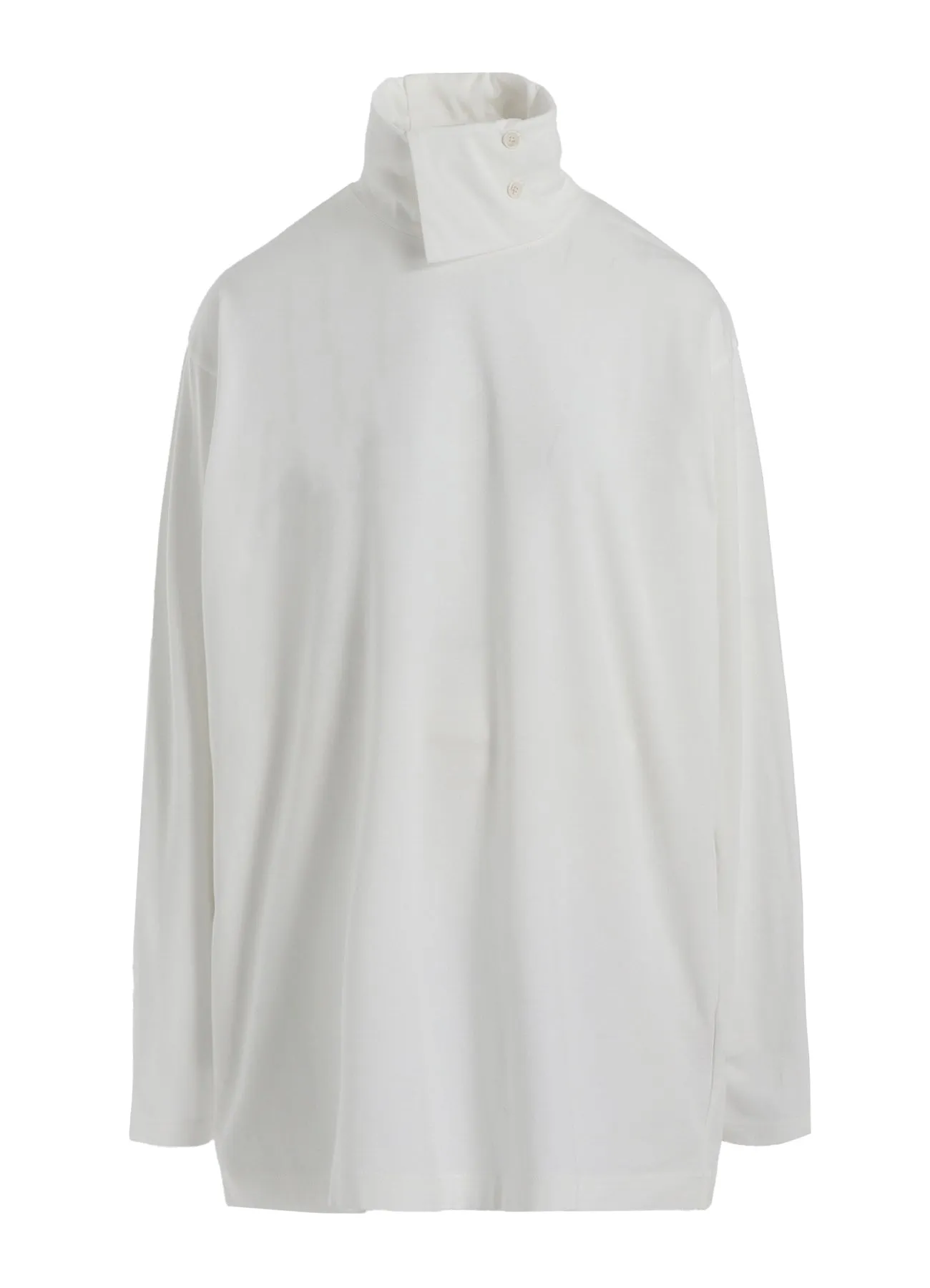 COTTON JERSEY TURTLENECK LONG SLEEVED T-SHIRT sold by Yohji Yamamoto product image thumbnail 2