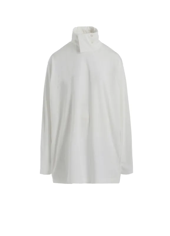 COTTON JERSEY TURTLENECK LONG SLEEVED T-SHIRT sold by Yohji Yamamoto