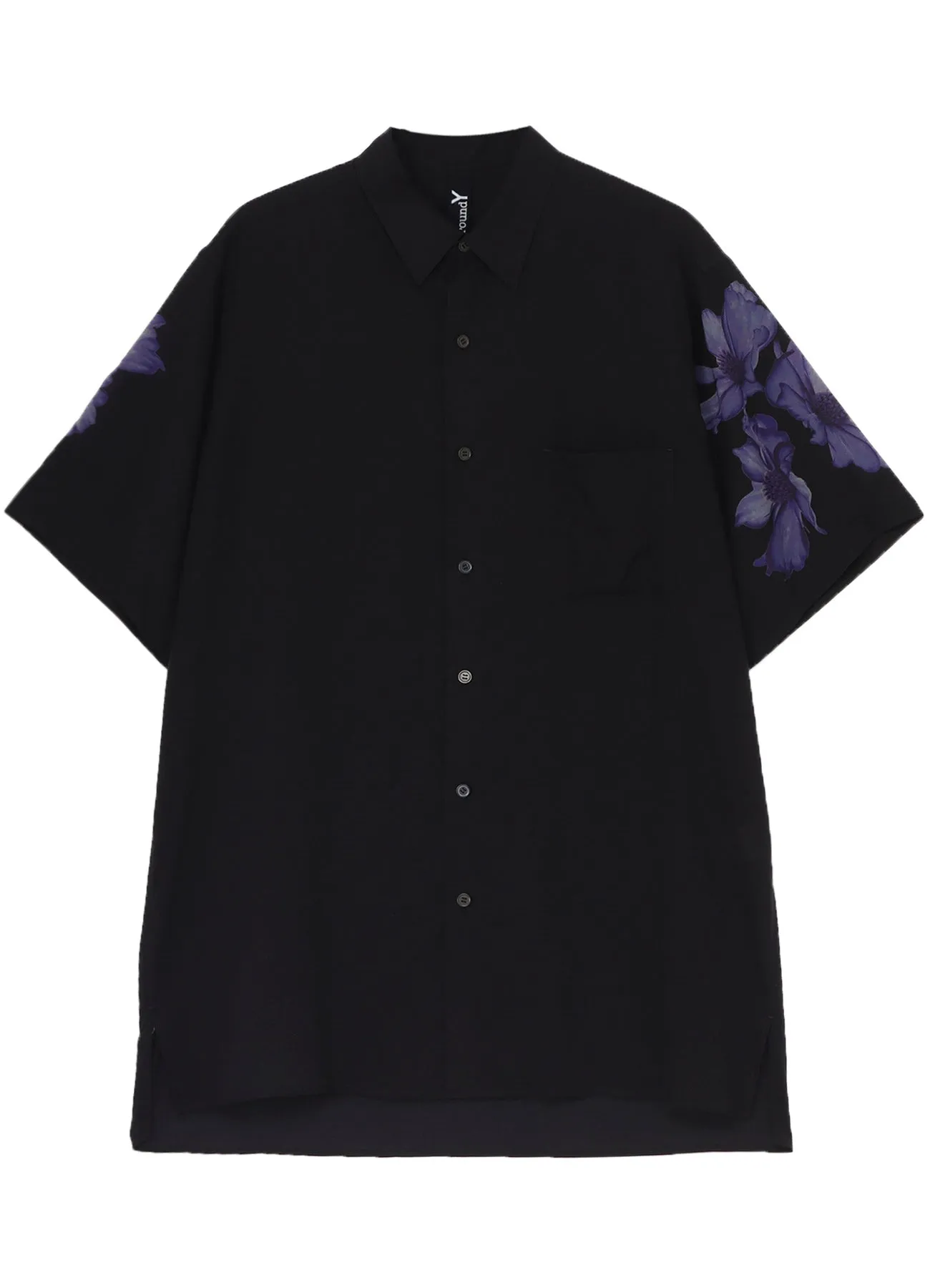 FLORAL PRINT SHORT SLEEVED SHIRT sold by Yohji Yamamoto product image thumbnail 2