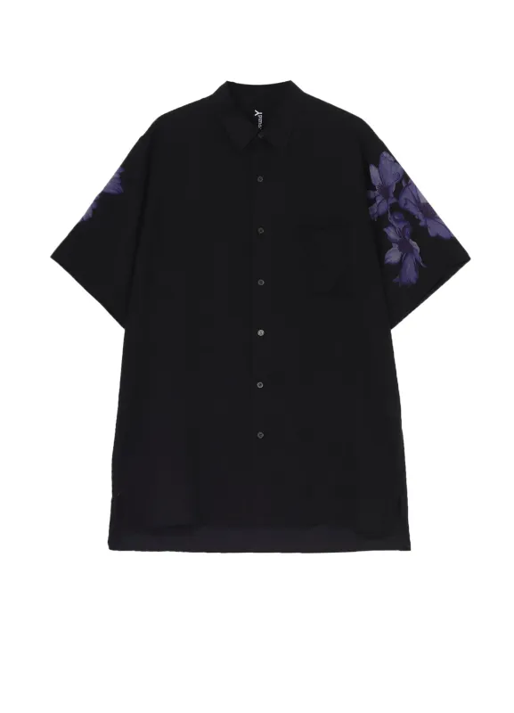 FLORAL PRINT SHORT SLEEVED SHIRT sold by Yohji Yamamoto