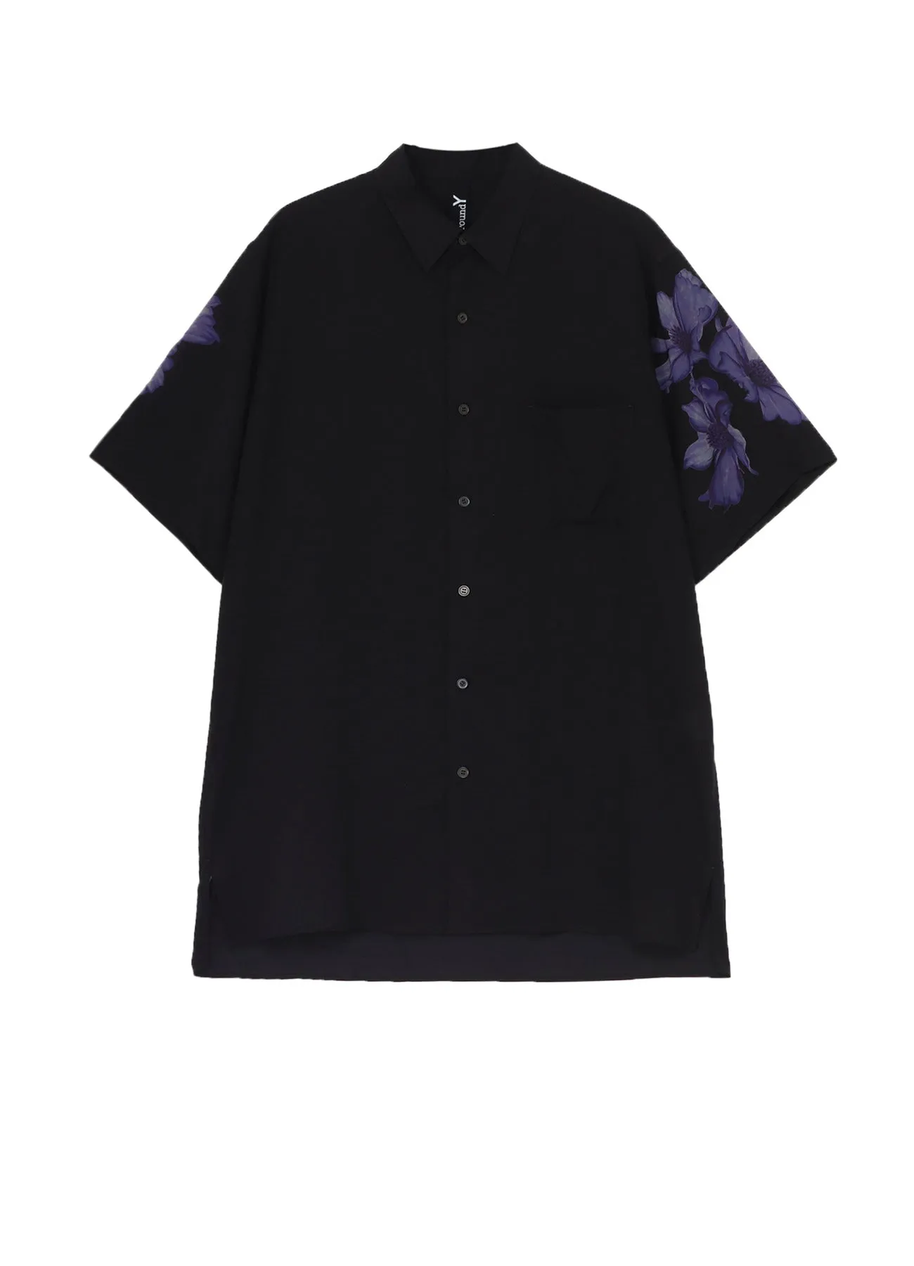 FLORAL PRINT SHORT SLEEVED SHIRT sold by Yohji Yamamoto