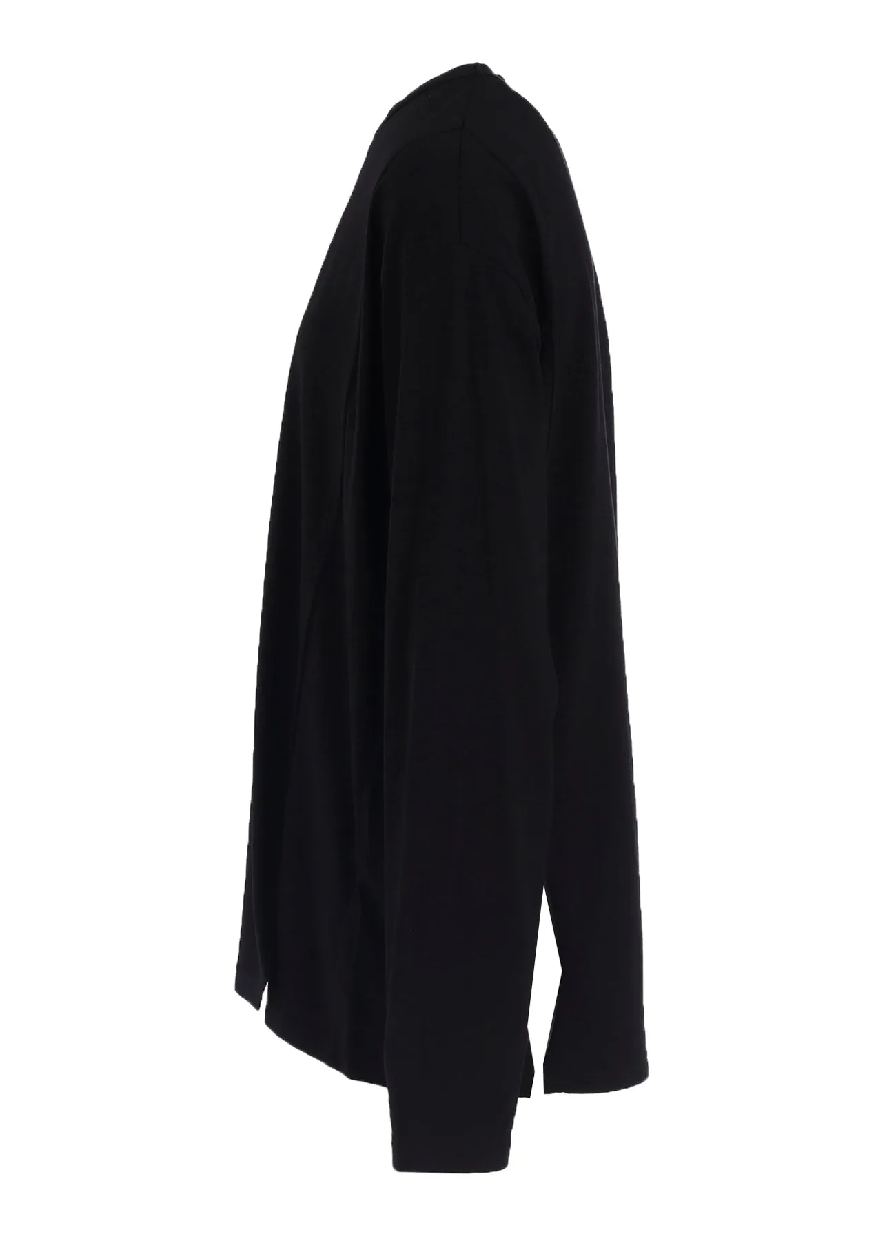 COTTON JERSEY MIX BLOCK LONG SLEEVED T-SHIRT sold by Yohji Yamamoto product image thumbnail 3