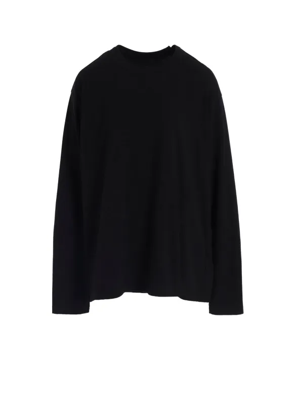 COTTON JERSEY MIX BLOCK LONG SLEEVED T-SHIRT sold by Yohji Yamamoto