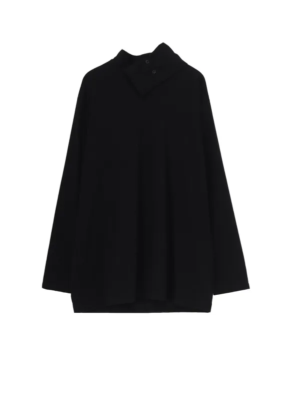 COTTON JERSEY TURTLENECK LONG SLEEVED T-SHIRT sold by Yohji Yamamoto