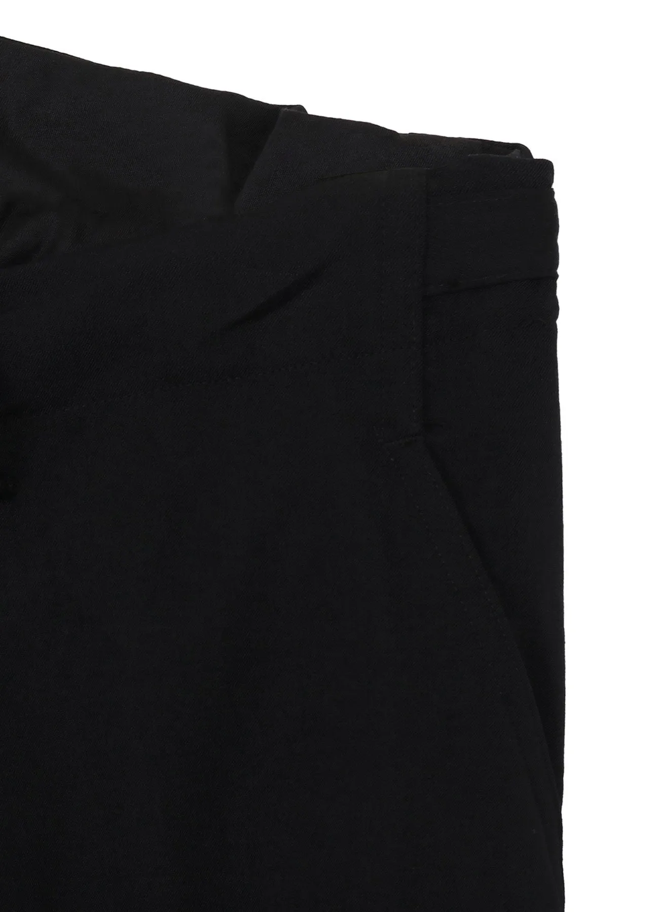 WOOL GABARDINE SUSPENDER PANTS W KNEE PAD sold by Yohji Yamamoto product image thumbnail 5