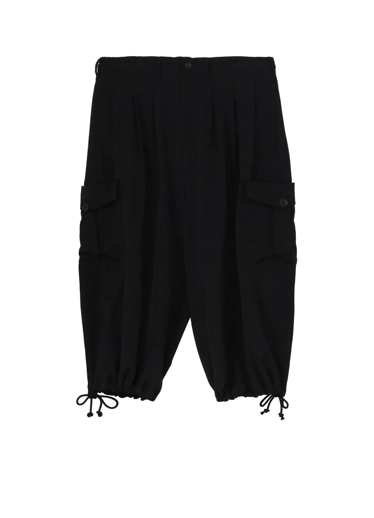 WOOL GABARDINE SIDE OUT PK BALLOON PANTS sold by Yohji Yamamoto