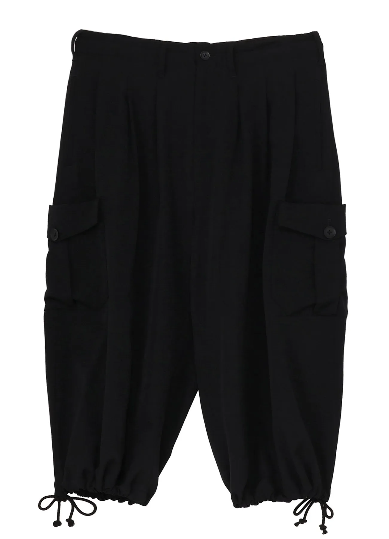WOOL GABARDINE SIDE OUT PK BALLOON PANTS sold by Yohji Yamamoto product image thumbnail 2