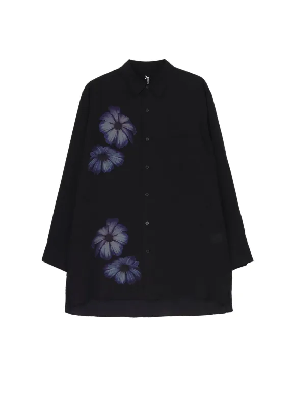 FLORAL PRINT LONG SLEEVED SHIRT sold by Yohji Yamamoto