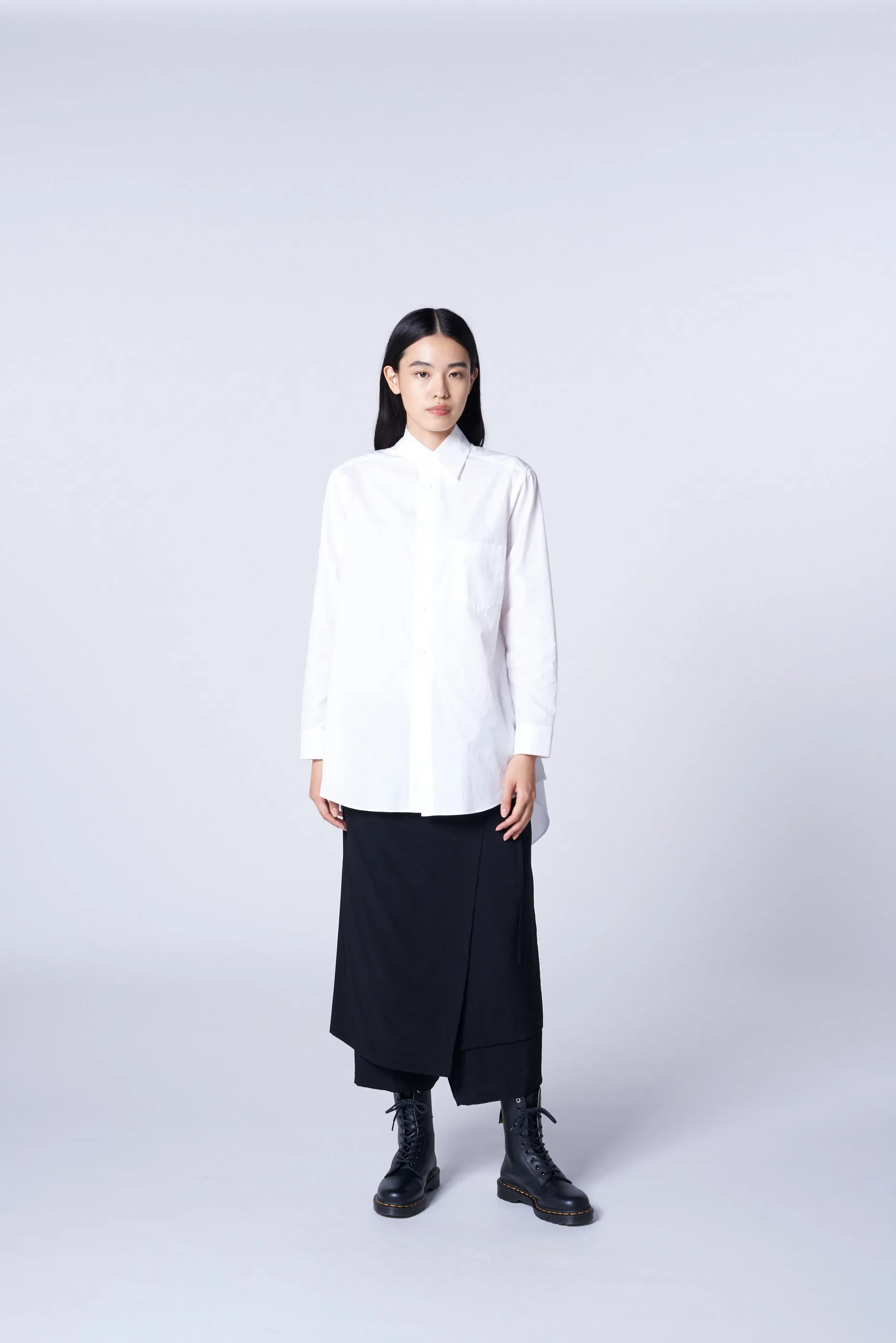CREPE DE CHINE BOUND SKIRT PANTS sold by Yohji Yamamoto product image thumbnail 3