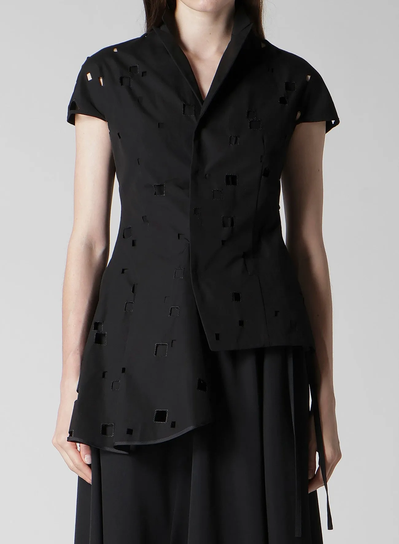 BROAD SQUARE LACE JACKET sold by Yohji Yamamoto product image thumbnail 2