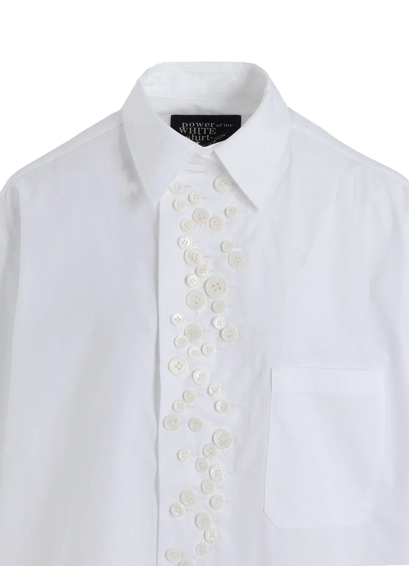 P・100/2 BROAD SHORT SLV MANY BUTTONS SHIRT sold by Yohji Yamamoto product image thumbnail 5