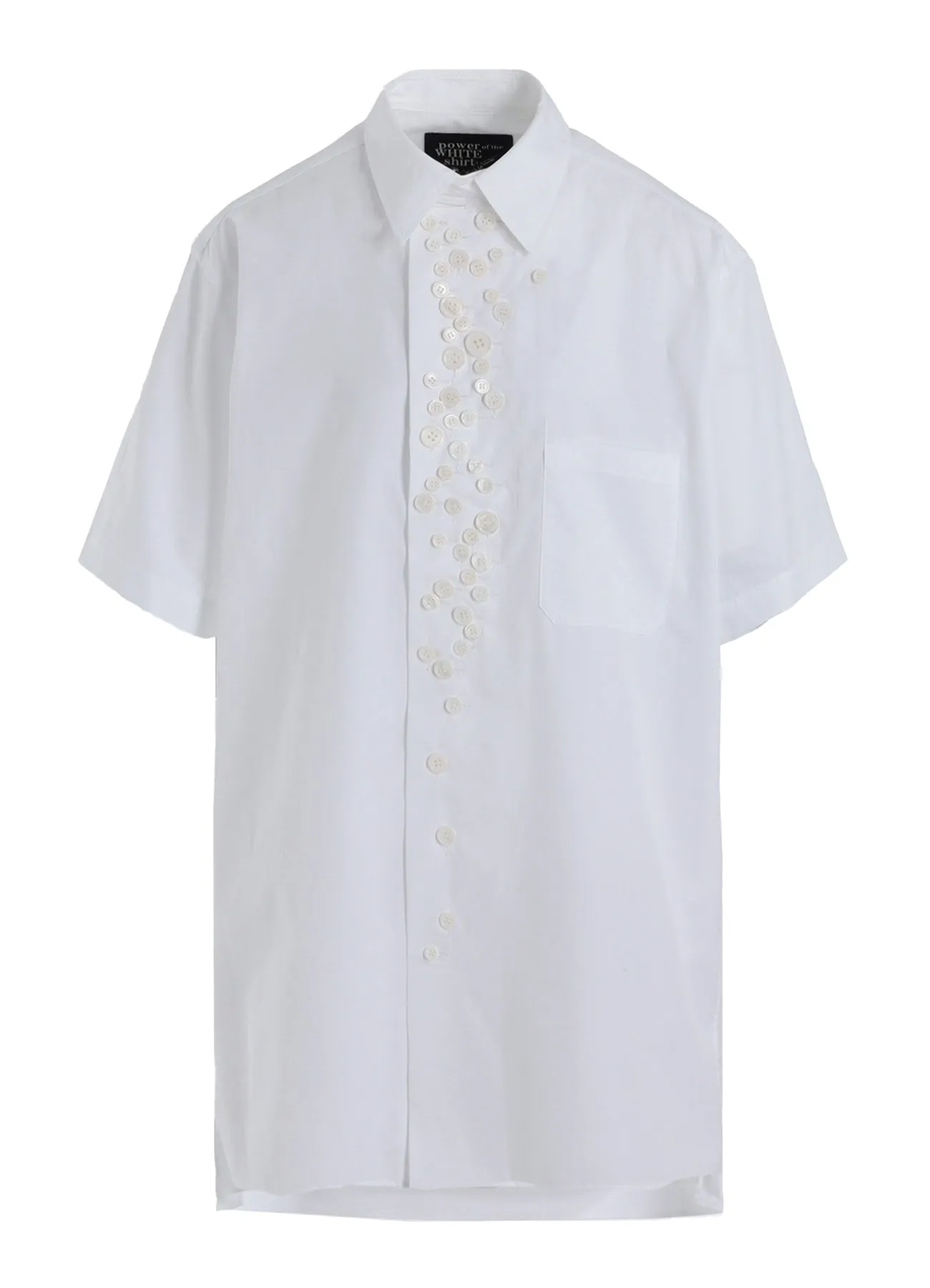 P・100/2 BROAD SHORT SLV MANY BUTTONS SHIRT sold by Yohji Yamamoto product image thumbnail 2