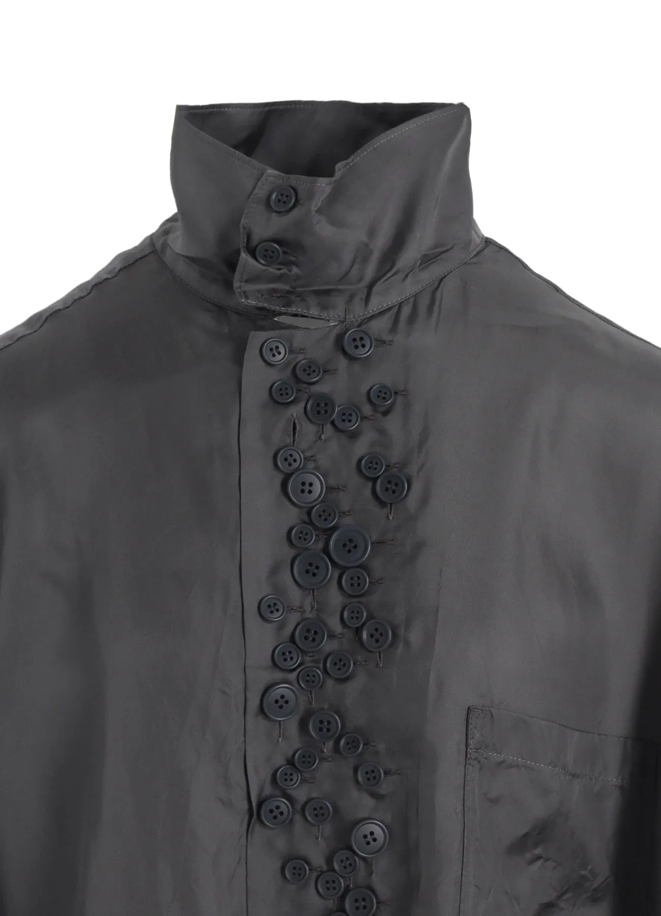 P・CUPRO LONG SLV MANY BUTTONS SHIRT sold by Yohji Yamamoto product image thumbnail 5
