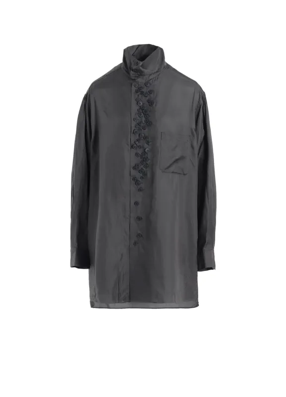 P・CUPRO LONG SLV MANY BUTTONS SHIRT sold by Yohji Yamamoto