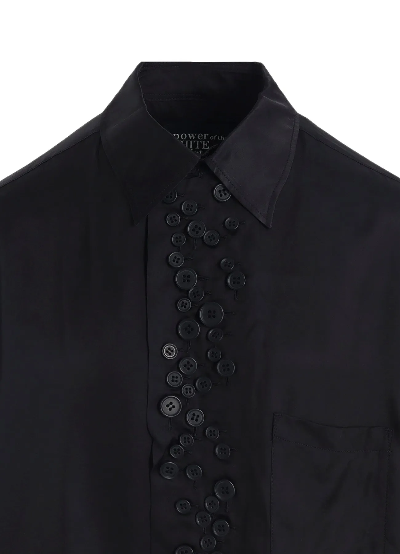 P・100/2 BROAD SHORT SLV MANY BUTTONS SHIRT sold by Yohji Yamamoto product image thumbnail 5
