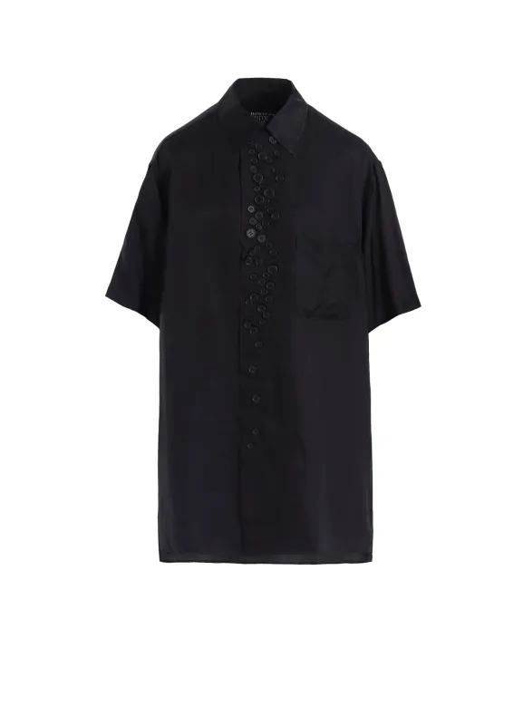 P・100/2 BROAD SHORT SLV MANY BUTTONS SHIRT made by Yohji Yamamoto