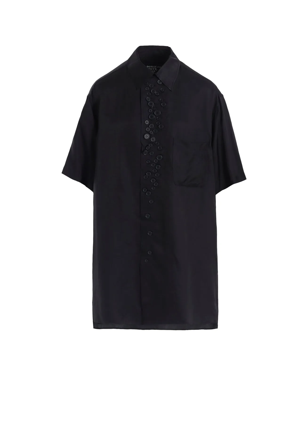 P・100/2 BROAD SHORT SLV MANY BUTTONS SHIRT sold by Yohji Yamamoto