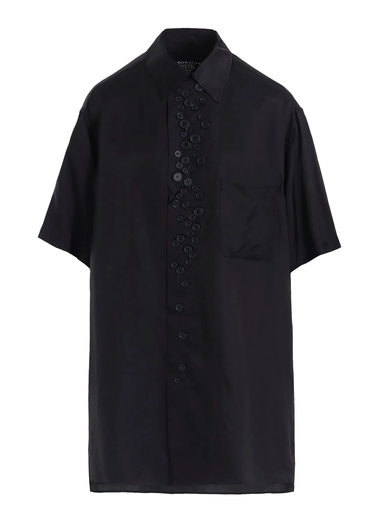 P・100/2 BROAD SHORT SLV MANY BUTTONS SHIRT sold by Yohji Yamamoto product image thumbnail 2
