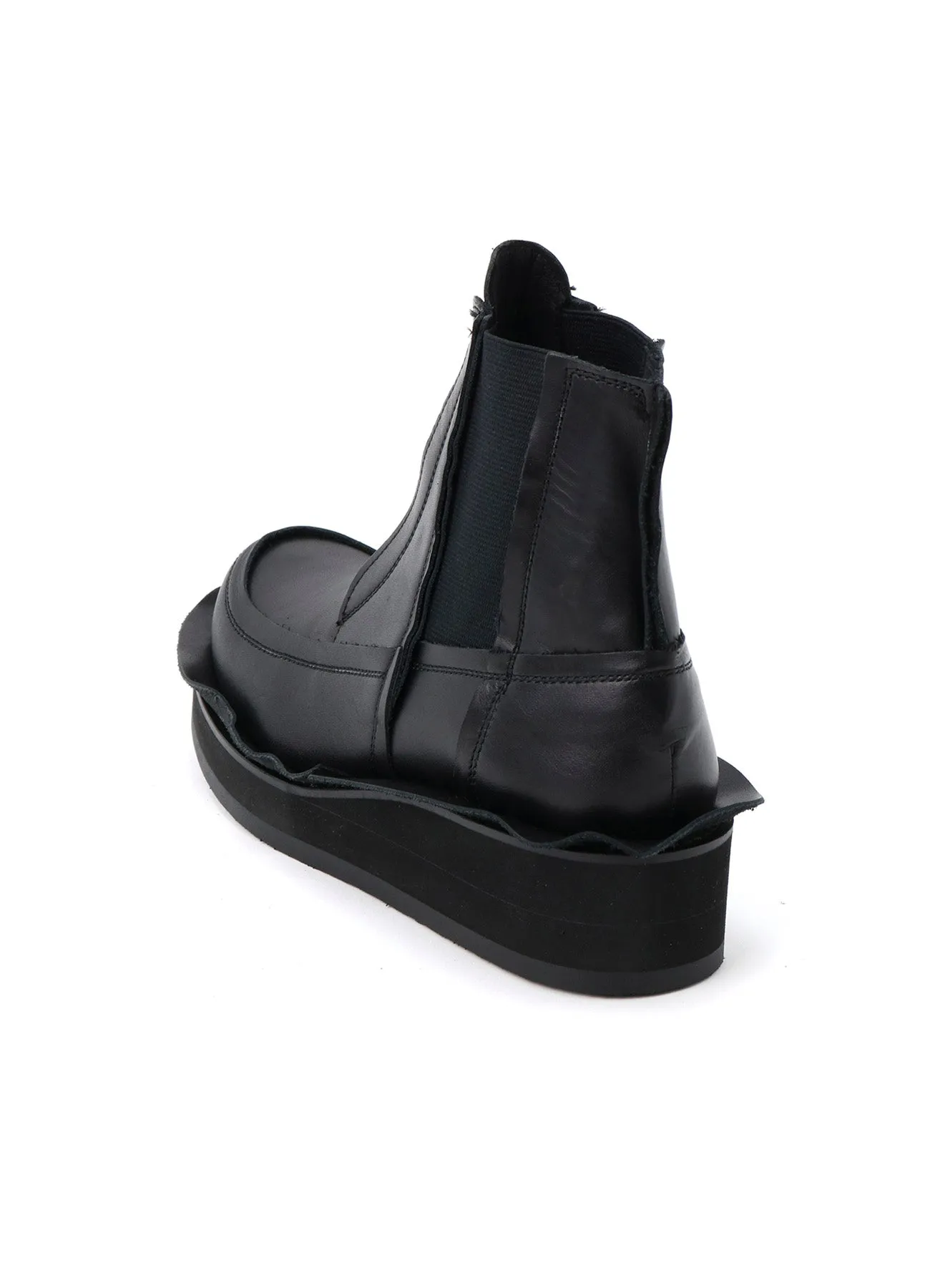 RAW-EDGE SMOOTH LEATHER GORE BOOTS sold by Yohji Yamamoto product image thumbnail 4