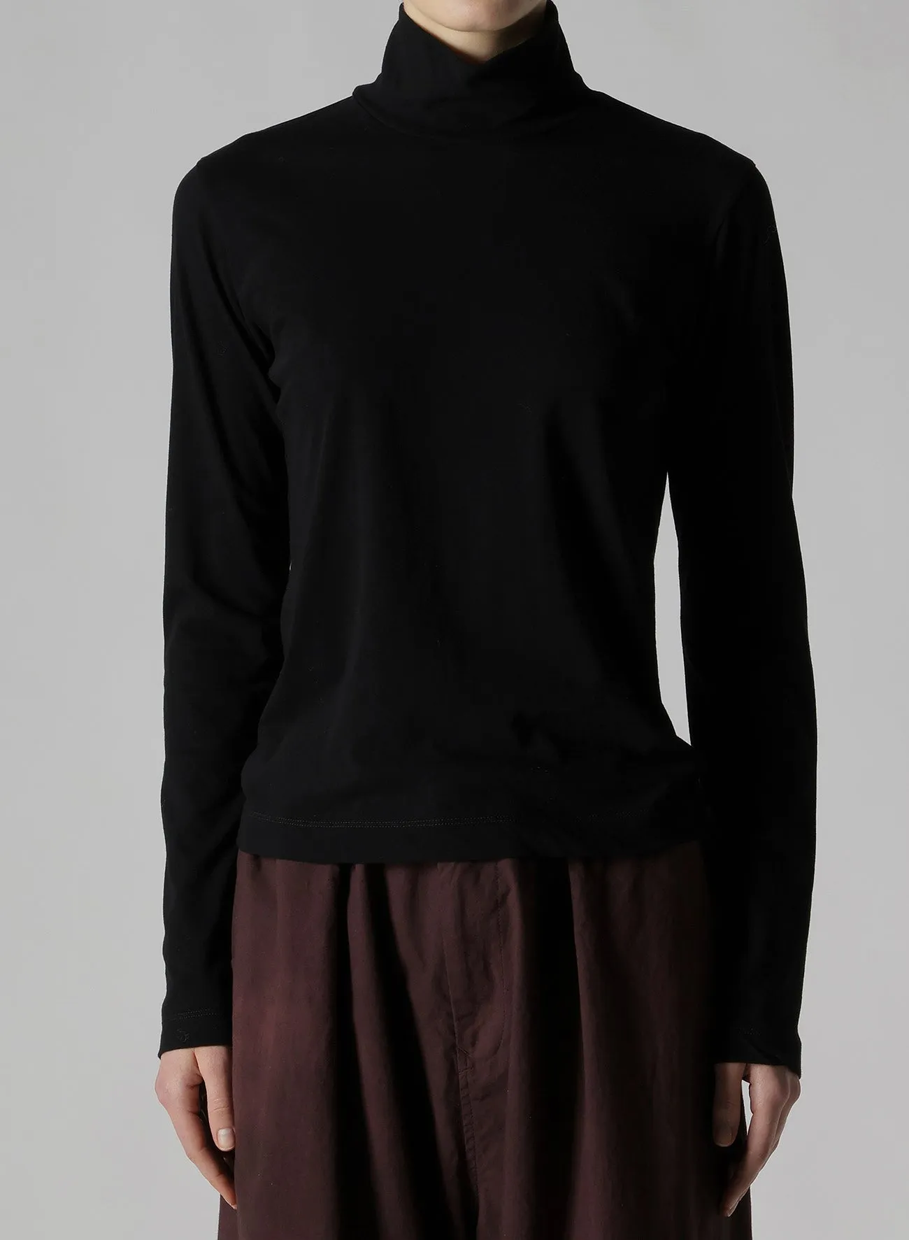 HARD-TWISTED JERSEY HN LONG SLEEVE T sold by Yohji Yamamoto product image thumbnail 4