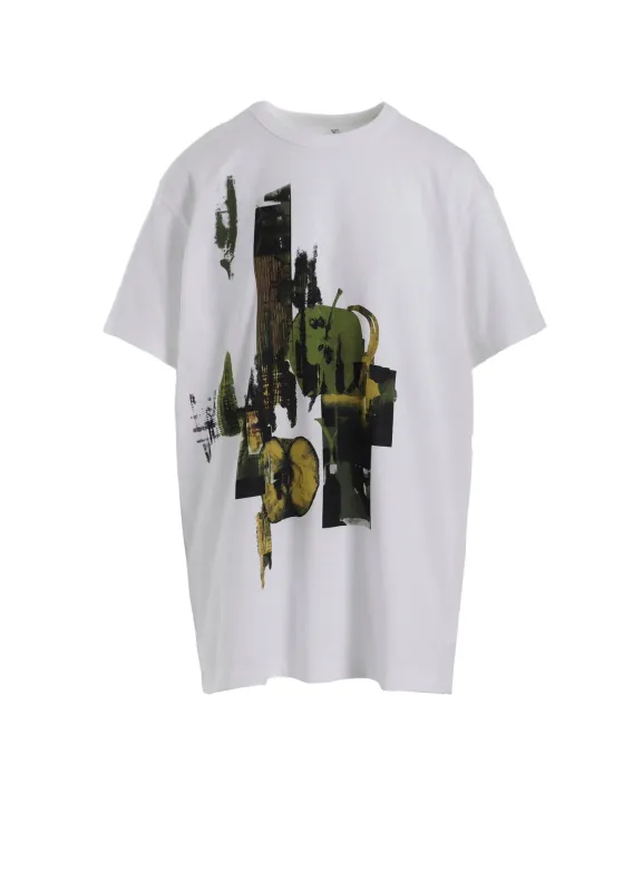 FRUIT PRINT GRAPHIC HALF SLEEVE T sold by Yohji Yamamoto