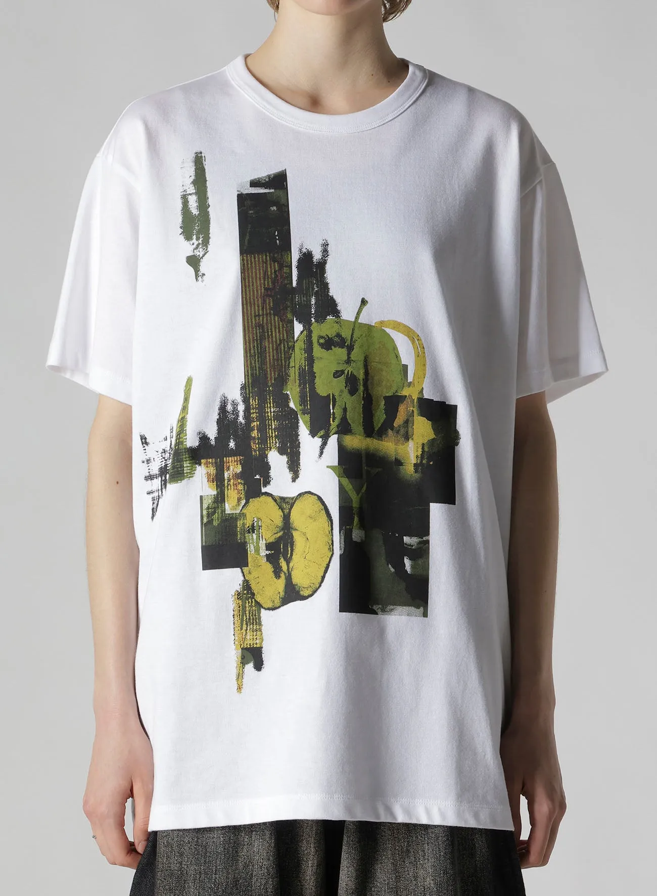 FRUIT PRINT GRAPHIC HALF SLEEVE T sold by Yohji Yamamoto product image thumbnail 4