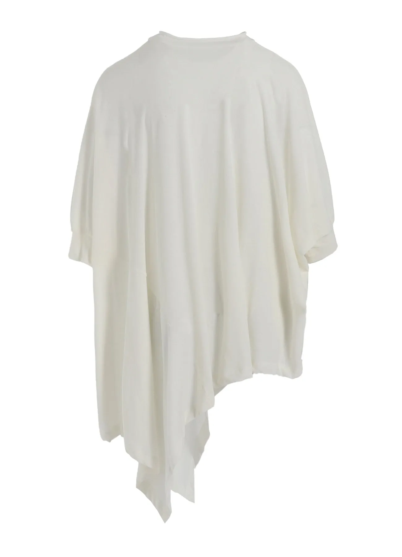 HARD-TWISTED JERSEY ASYMMETRIC DOLMAN T sold by Yohji Yamamoto product image thumbnail 5