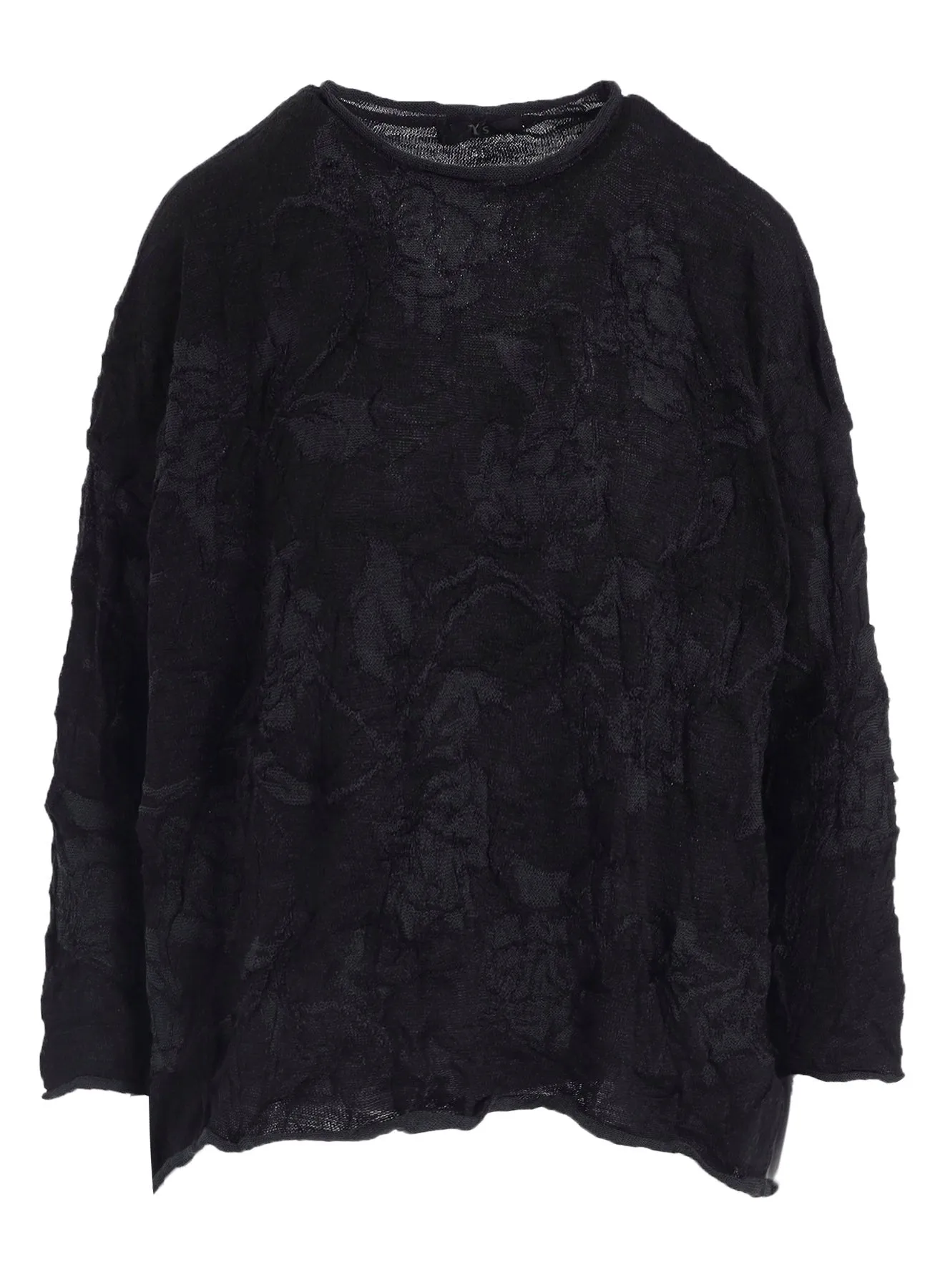 BIG FLOWER WRINKLED BIG KNIT PULLOVER sold by Yohji Yamamoto product image thumbnail 2