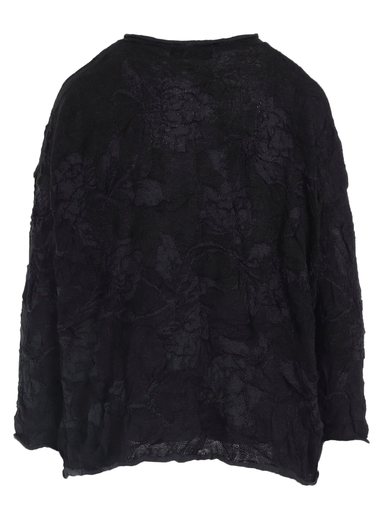 BIG FLOWER WRINKLED BIG KNIT PULLOVER sold by Yohji Yamamoto product image thumbnail 4
