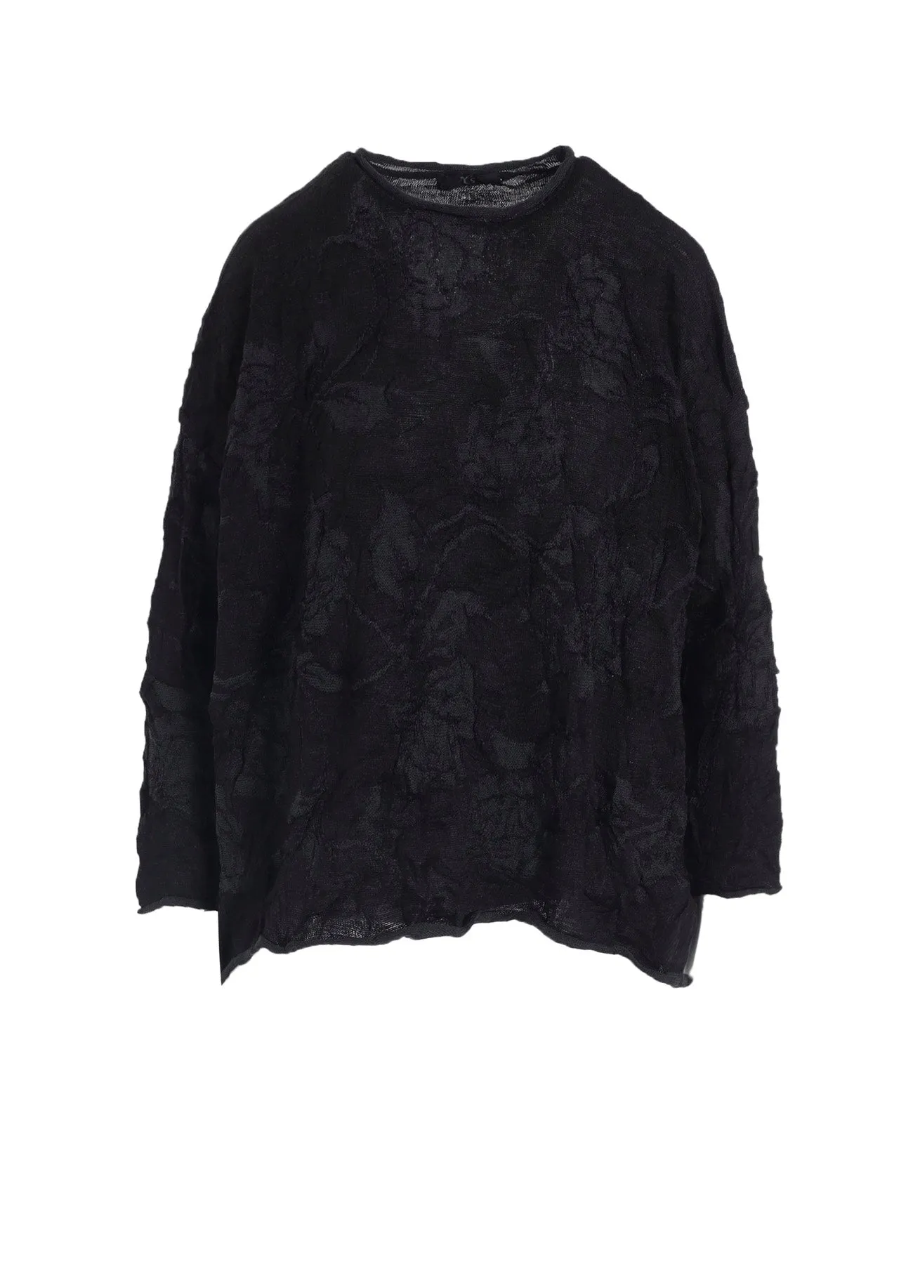 BIG FLOWER WRINKLED BIG KNIT PULLOVER sold by Yohji Yamamoto