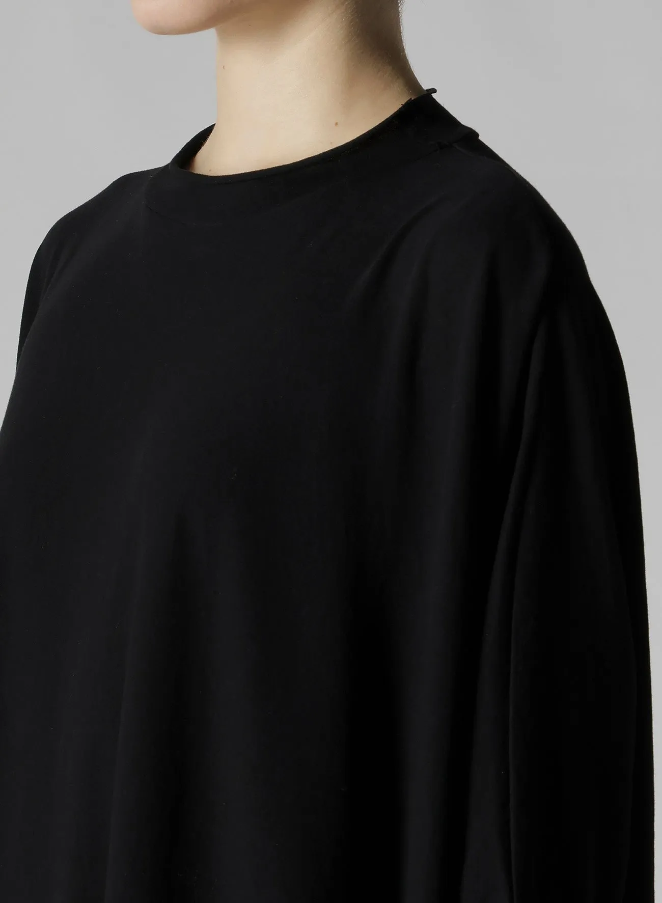 HARD-TWISTED JERSEY ASYMMETRIC DOLMAN T sold by Yohji Yamamoto product image thumbnail 5