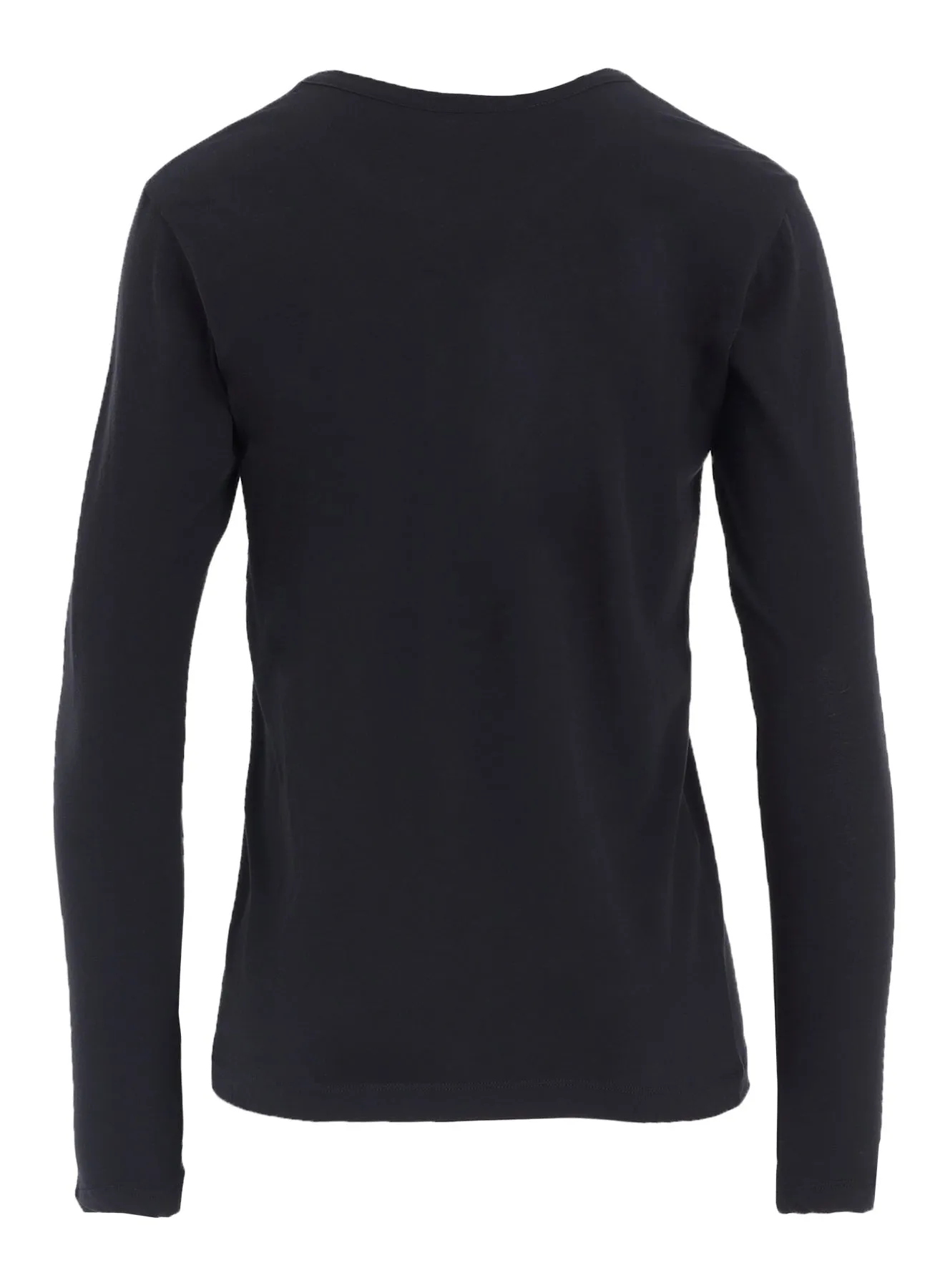 HARD-TWISTED JERSEY ROUND NECK LONG SLEEVE T sold by Yohji Yamamoto product image thumbnail 3