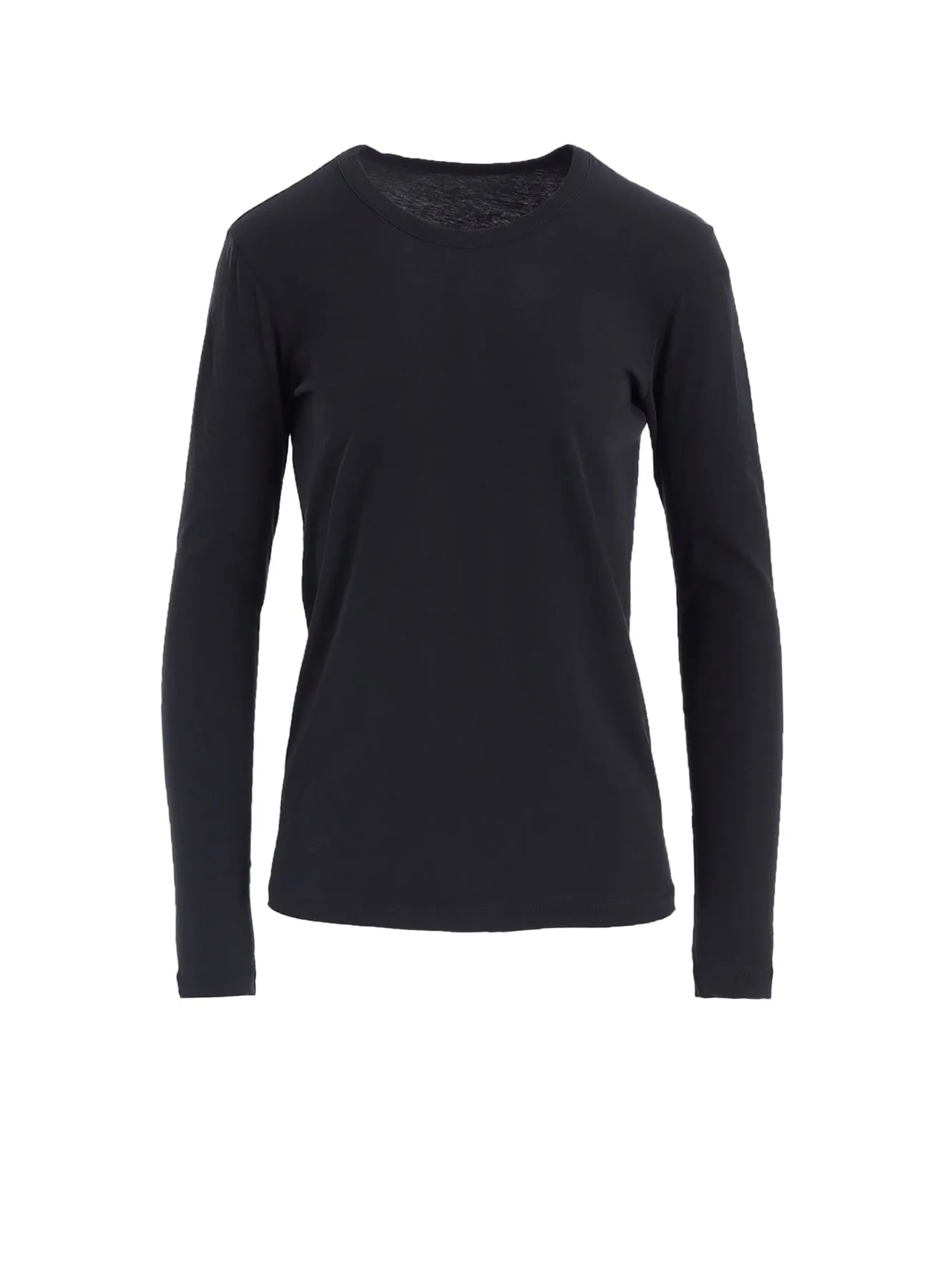 HARD-TWISTED JERSEY ROUND NECK LONG SLEEVE T sold by Yohji Yamamoto