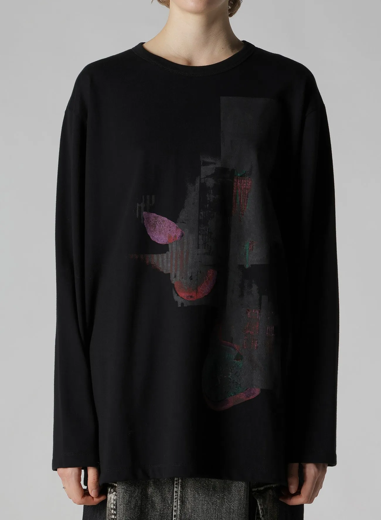 FRUIT PRINT GRAPHIC LONG SLEEVE T sold by Yohji Yamamoto product image thumbnail 4