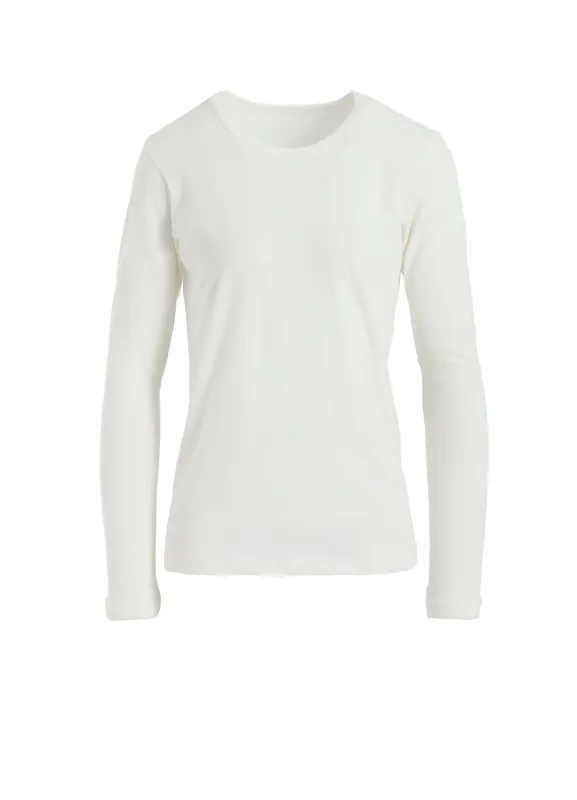 HARD-TWISTED JERSEY ROUND NECK LONG SLEEVE T sold by Yohji Yamamoto