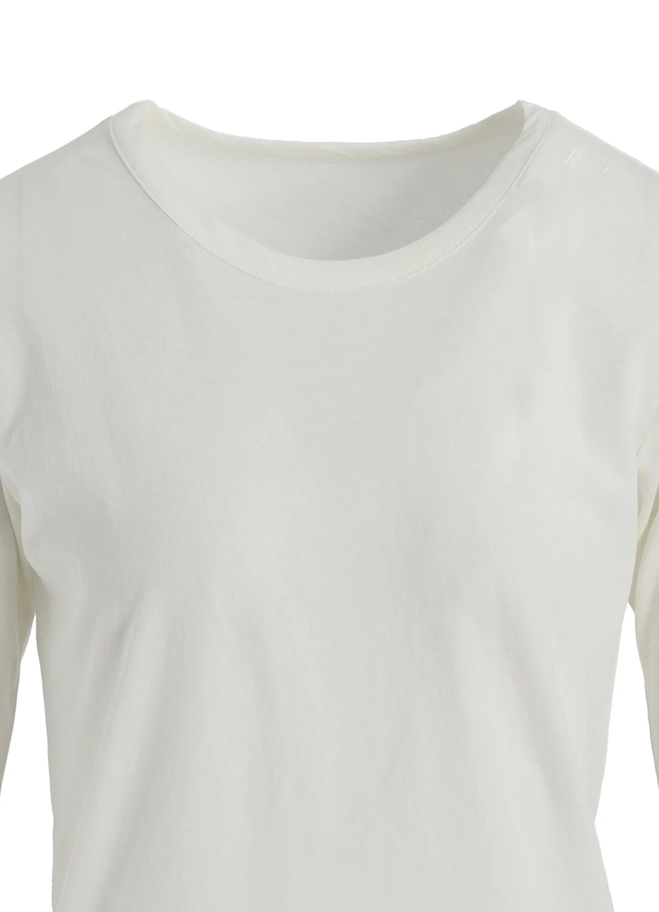 HARD-TWISTED JERSEY ROUND NECK LONG SLEEVE T sold by Yohji Yamamoto product image thumbnail 5