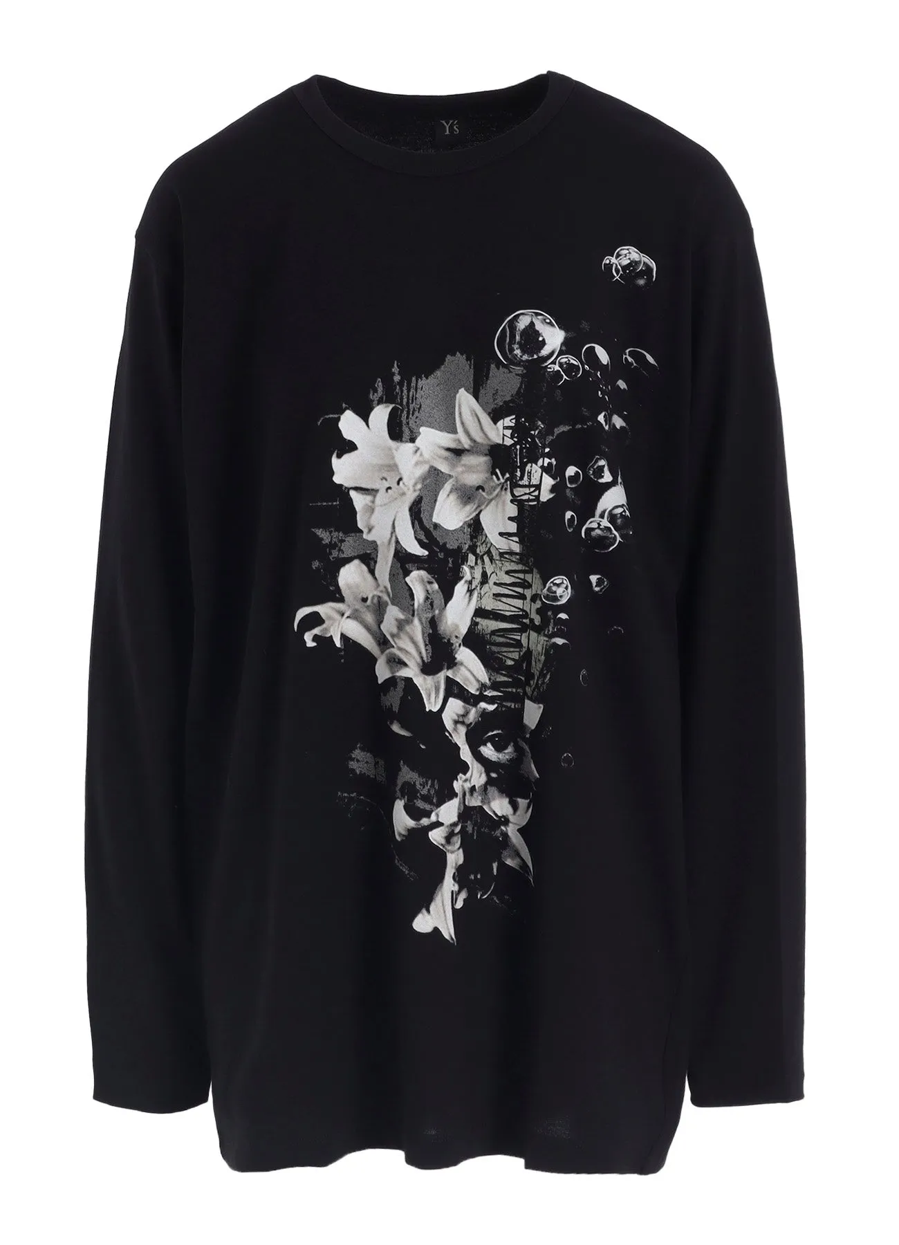FLOWER PRINT LONG SLEEVE T sold by Yohji Yamamoto product image thumbnail 2