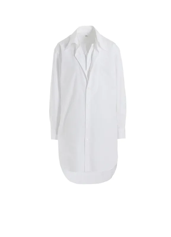 100/2 BROAD DOUBLE FRONT SHIRT sold by Yohji Yamamoto