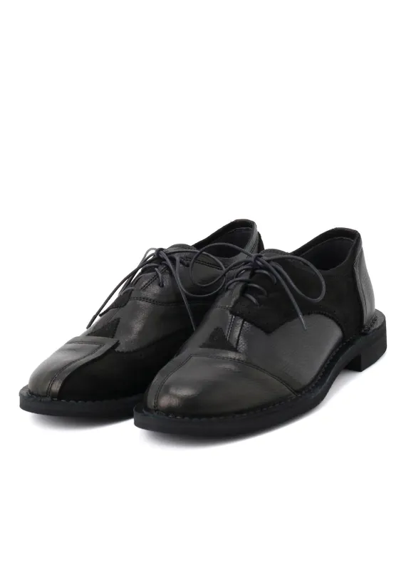 RAW-EDGE LEATHER DERBY SHOES made by Yohji Yamamoto