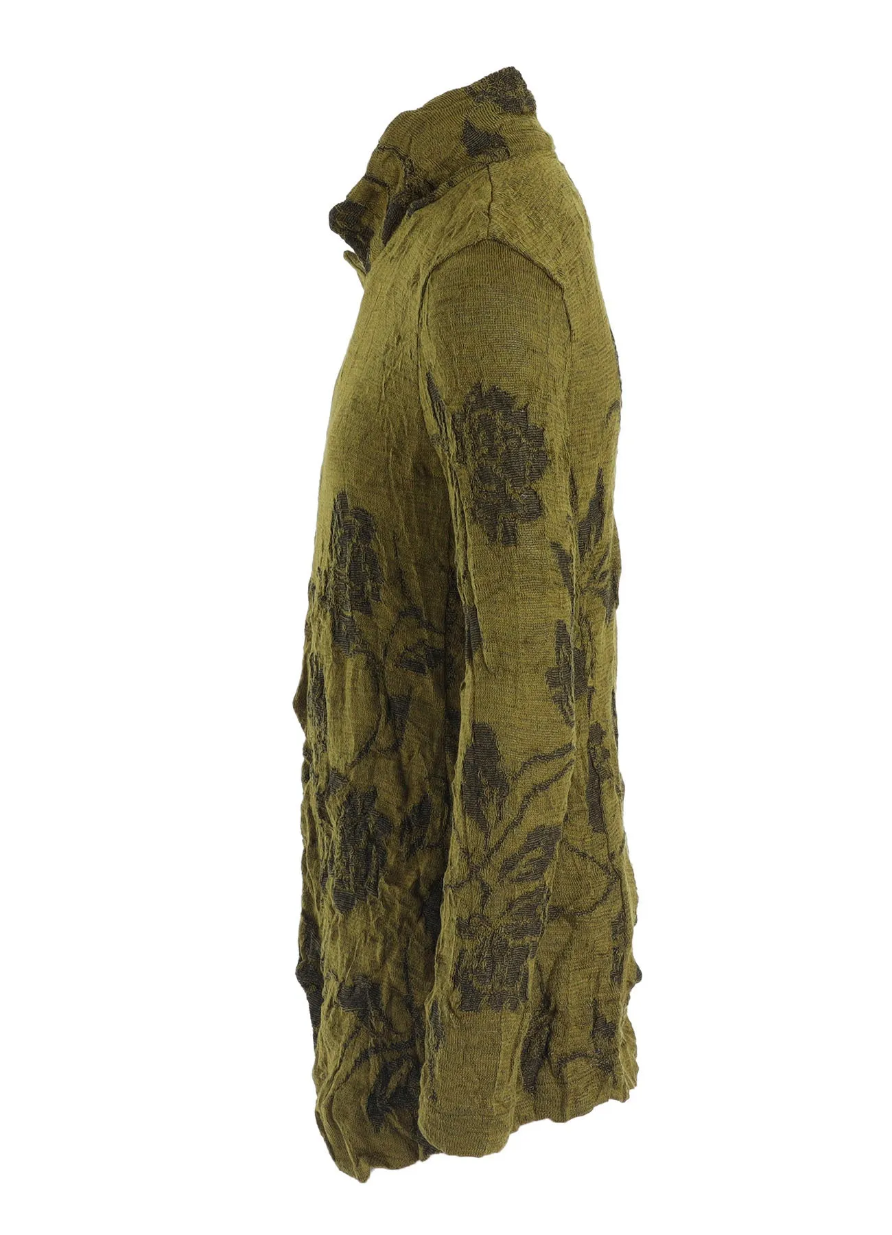 BIG FLOWER WRINKLED KNIT JACKET sold by Yohji Yamamoto product image thumbnail 3