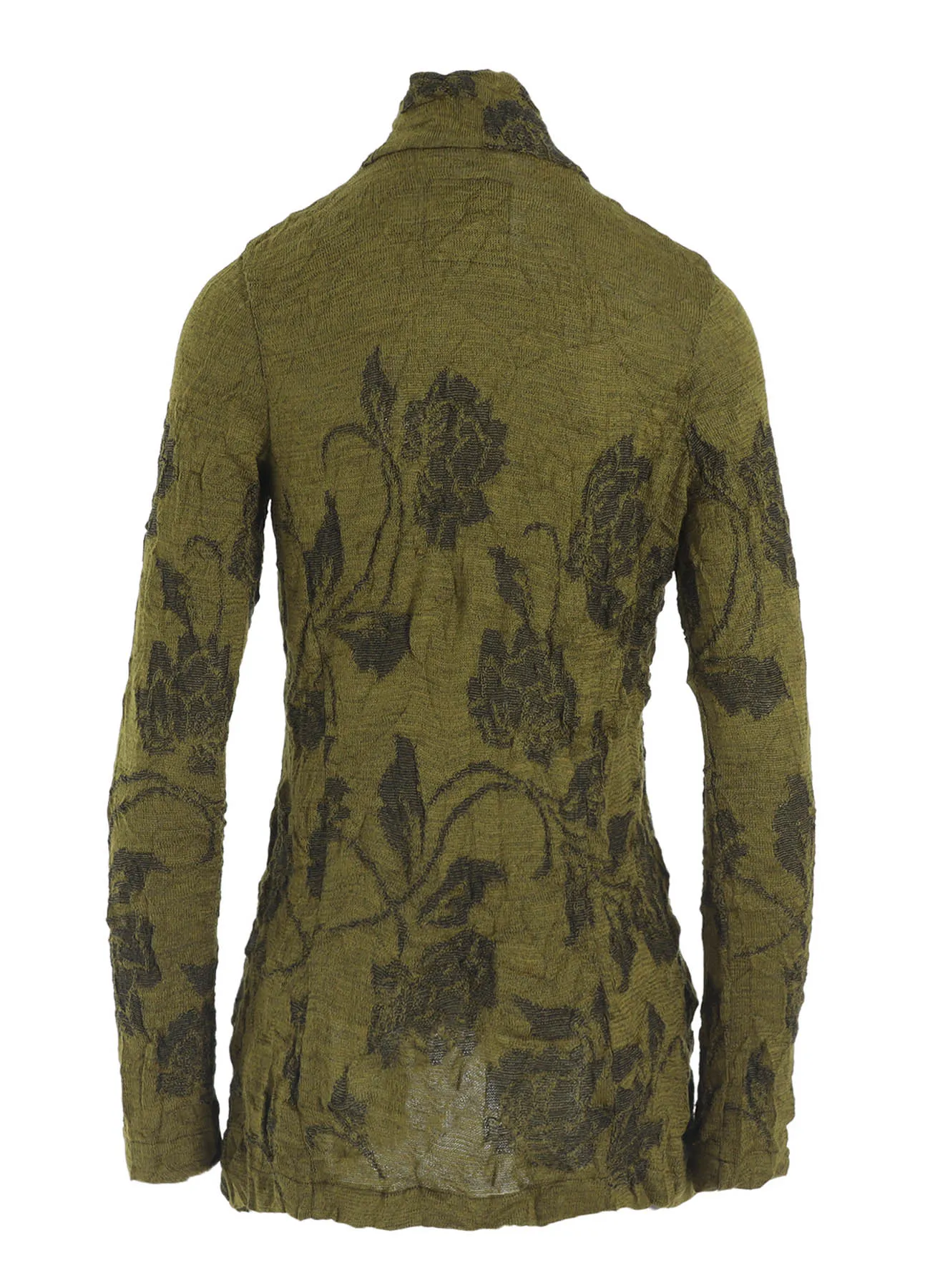 BIG FLOWER WRINKLED KNIT JACKET sold by Yohji Yamamoto product image thumbnail 4