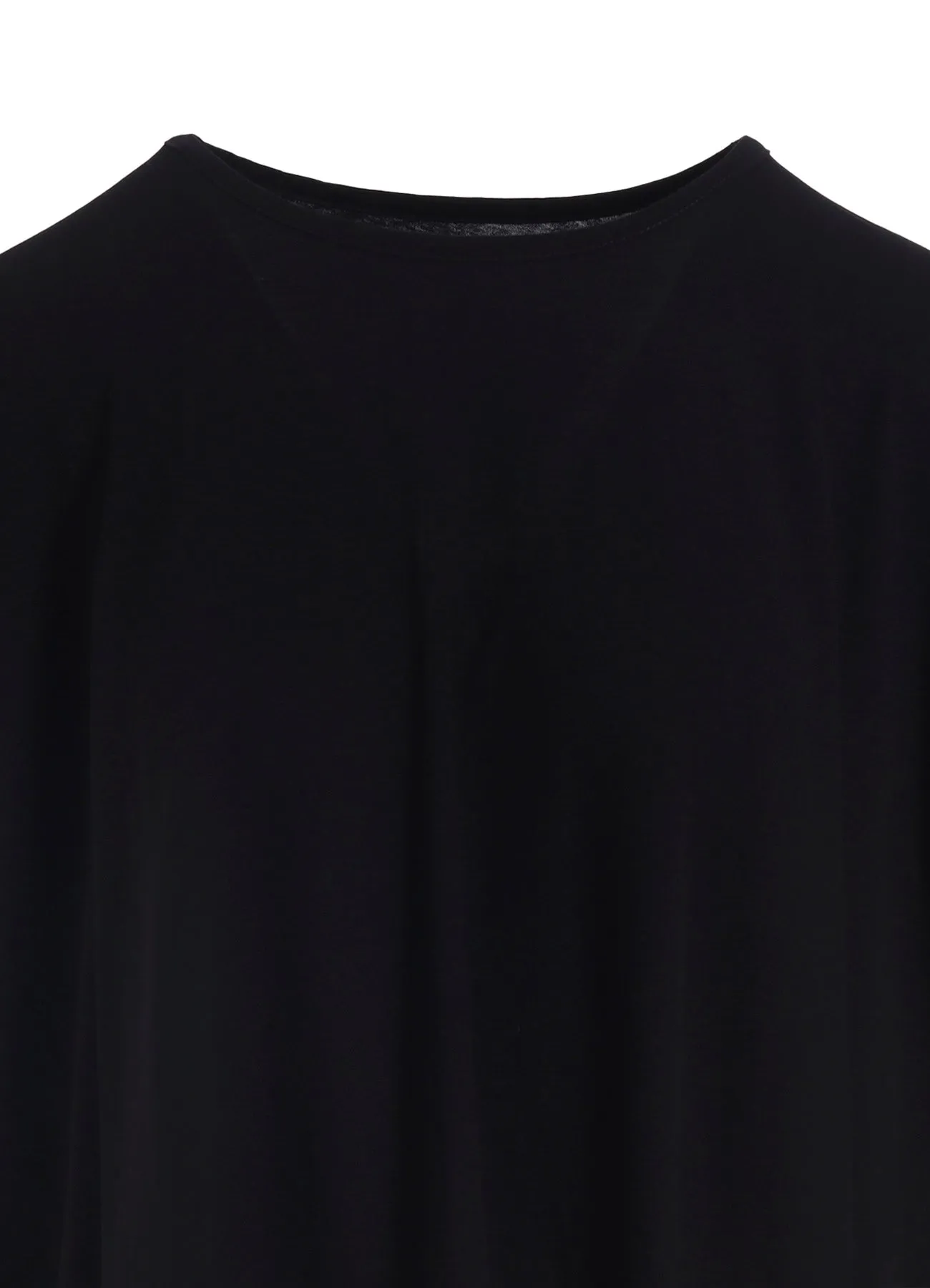 HARD-TWISTED JERSEY ASYMMETRIC ROUND NECK T sold by Yohji Yamamoto product image thumbnail 5