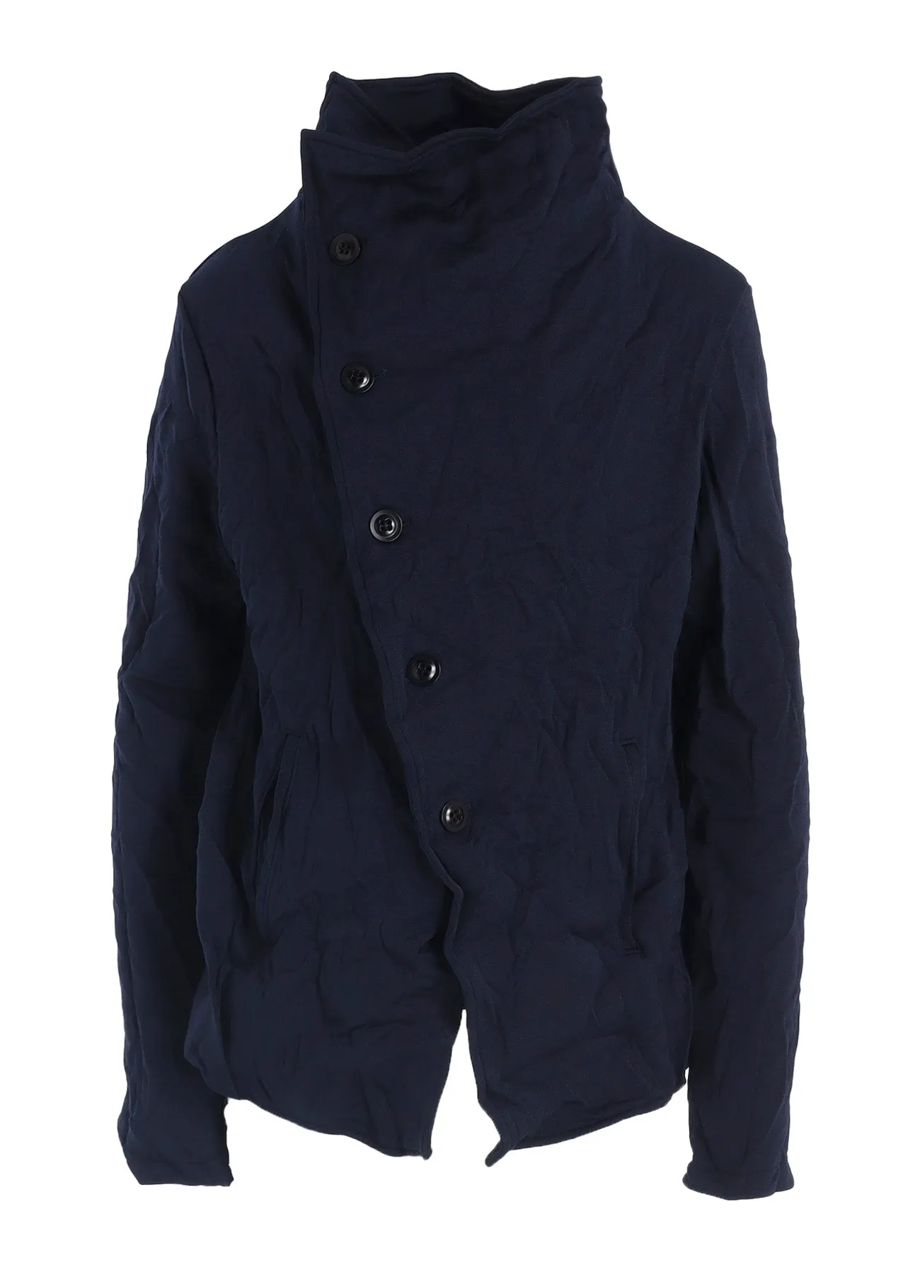 WRINKLE-EFFECT ASYMMETRIC JACKET sold by Yohji Yamamoto product image thumbnail 2