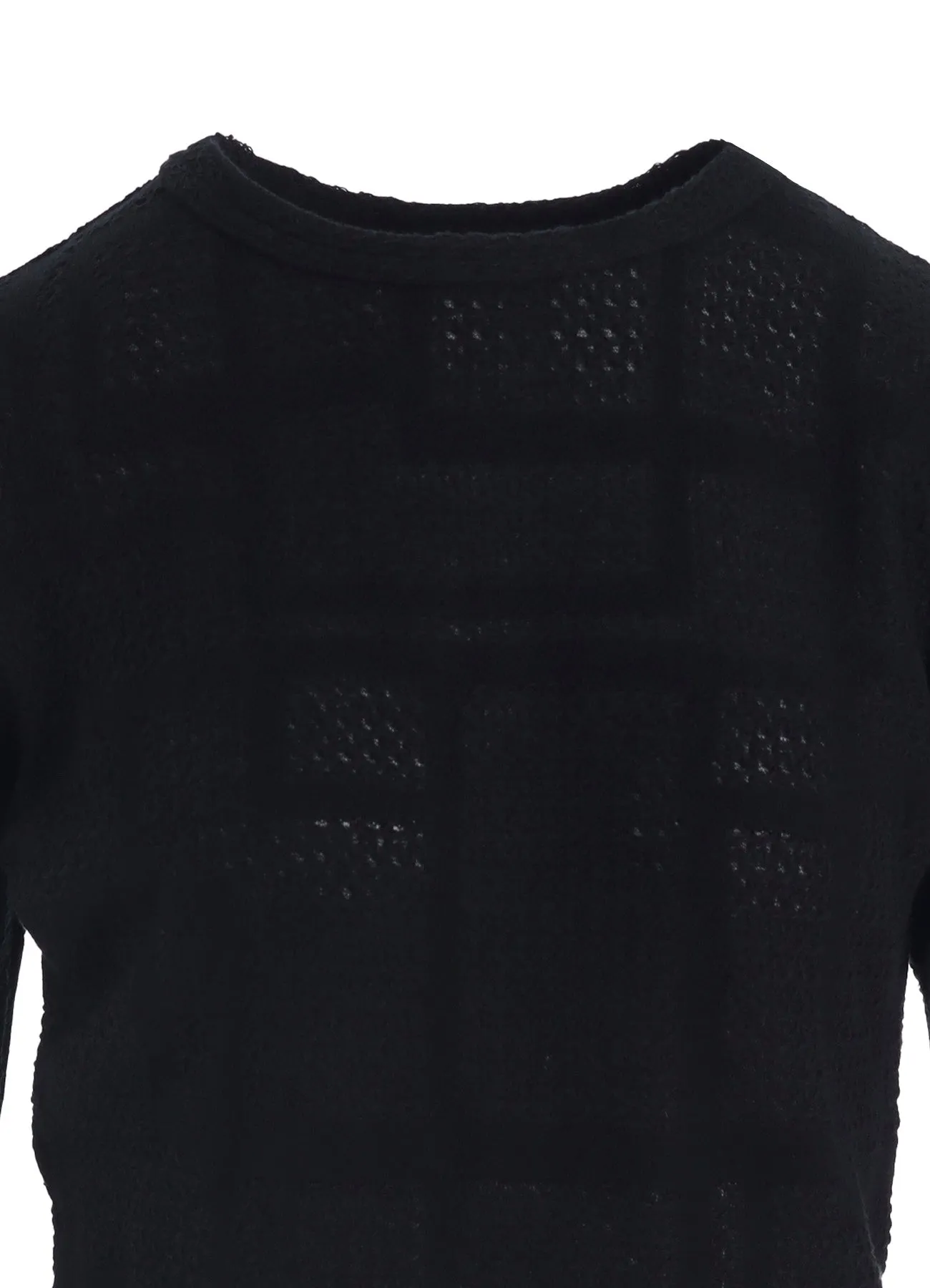 GEOMETRIC SHEER JQ ROUND NECK LONG SLEEVE T sold by Yohji Yamamoto product image thumbnail 5