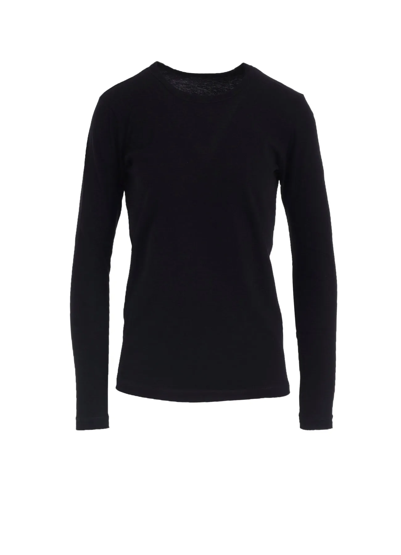 HARD-TWISTED JERSEY ROUND NECK LONG SLEEVE T sold by Yohji Yamamoto