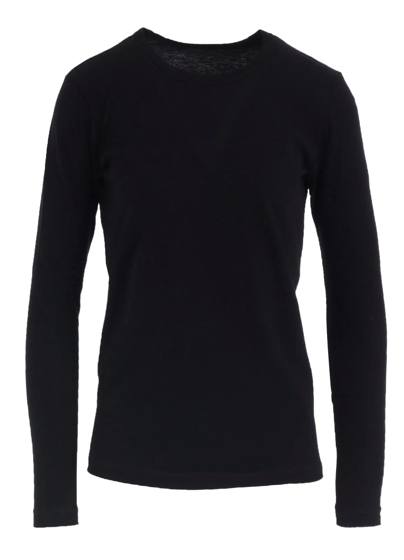 HARD-TWISTED JERSEY ROUND NECK LONG SLEEVE T sold by Yohji Yamamoto product image thumbnail 2