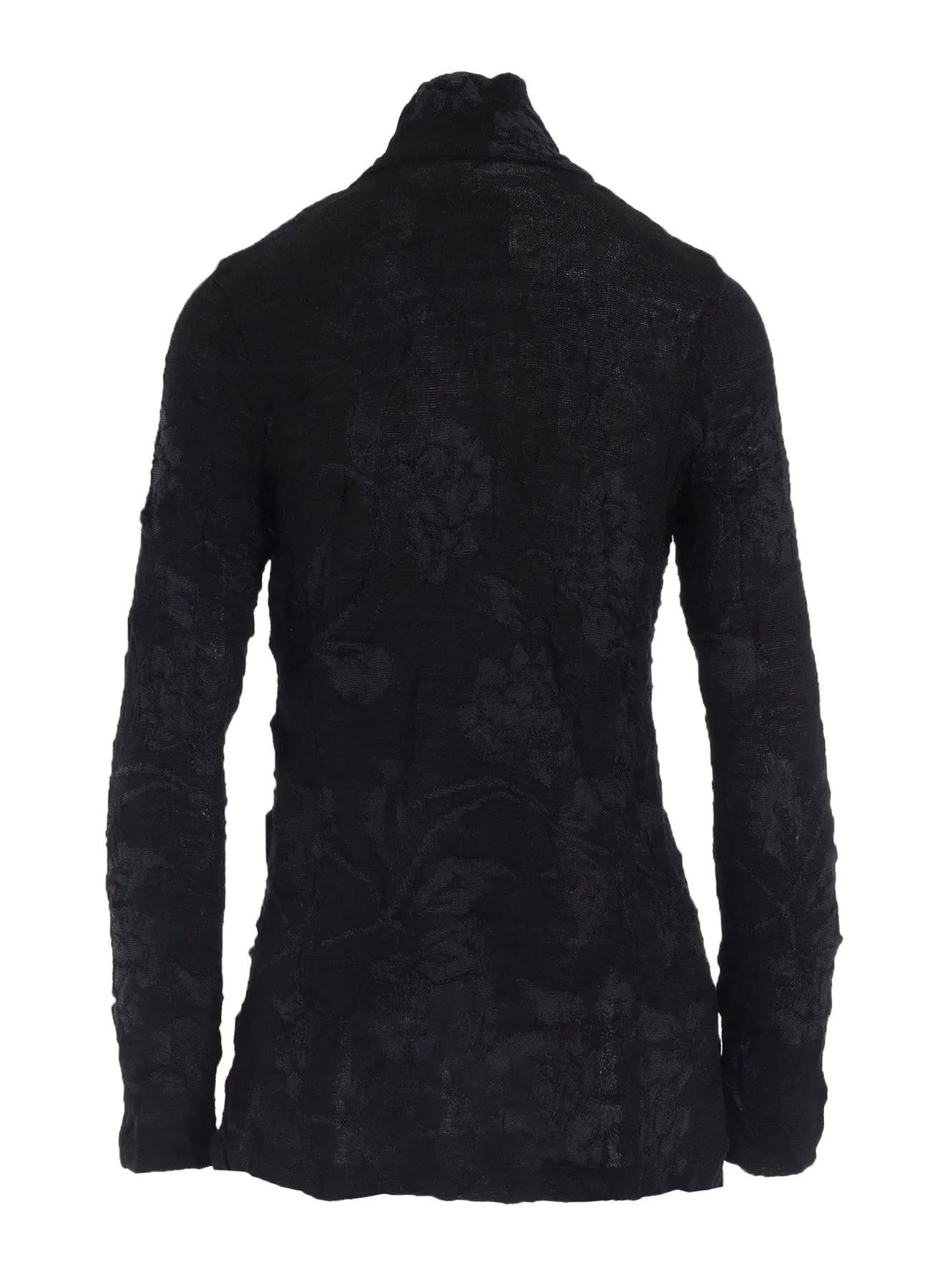 BIG FLOWER WRINKLED KNIT JACKET sold by Yohji Yamamoto product image thumbnail 3