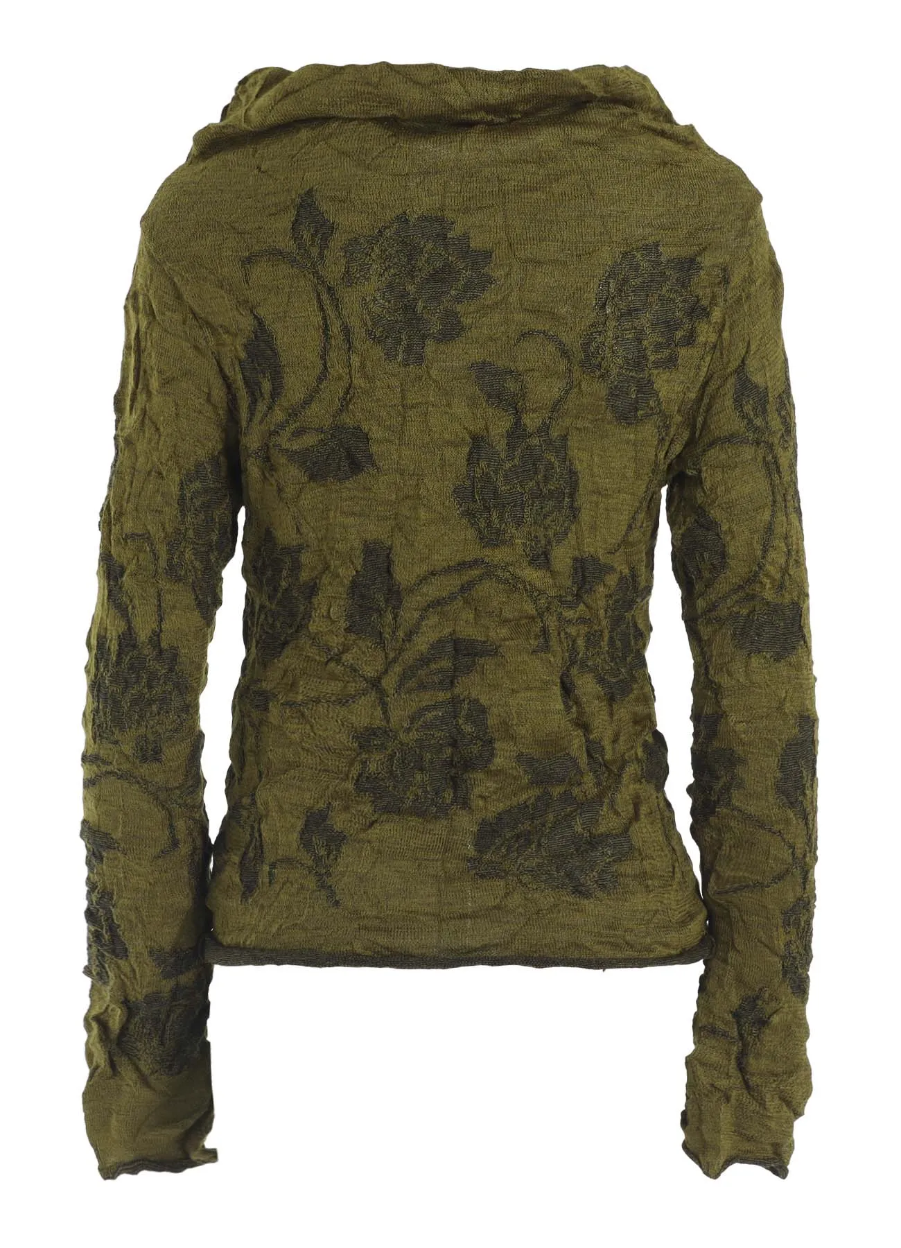 BIG FLOWER WRINKLED KNIT PULLOVER sold by Yohji Yamamoto product image thumbnail 3