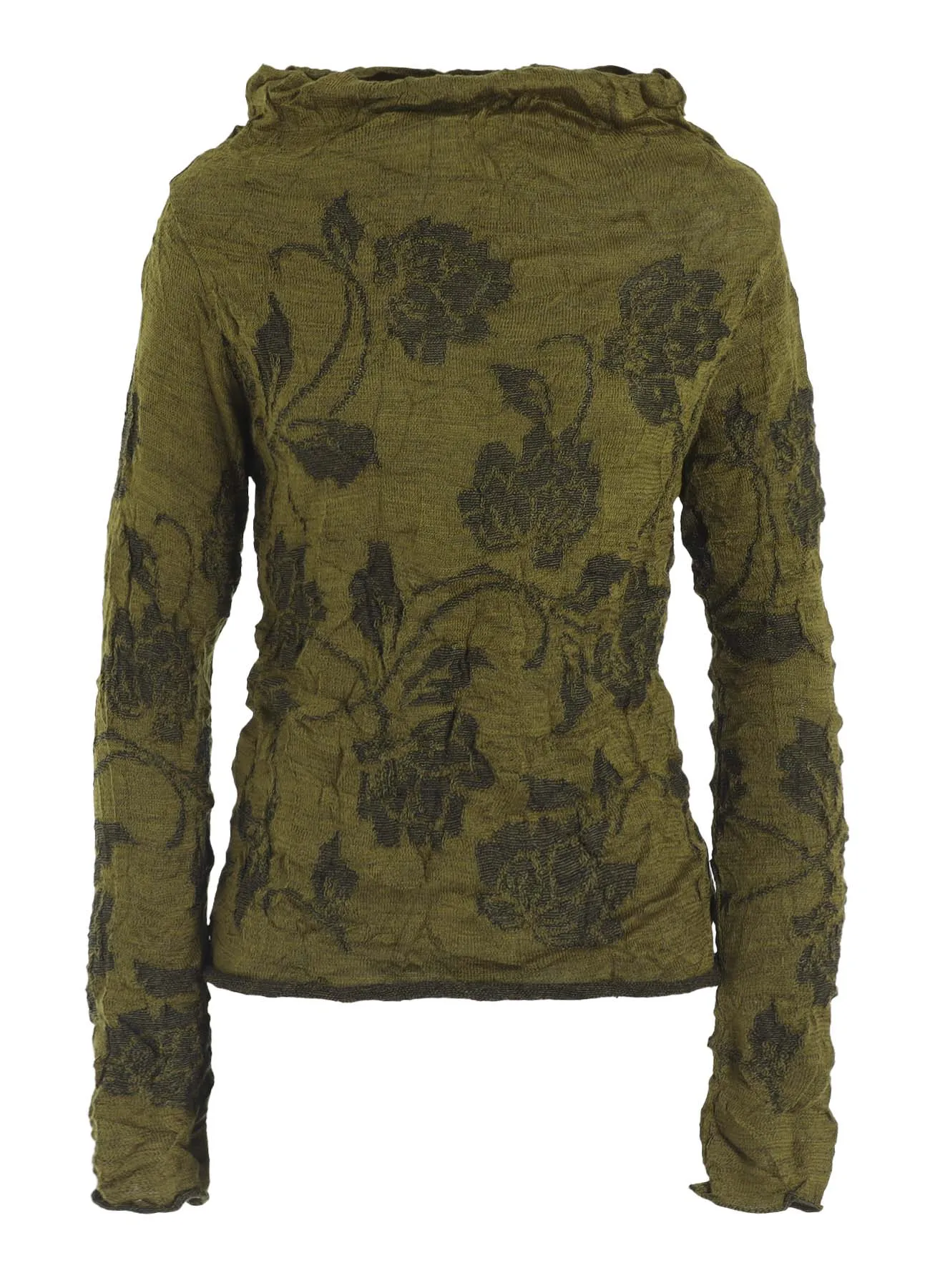 BIG FLOWER WRINKLED KNIT PULLOVER sold by Yohji Yamamoto product image thumbnail 2