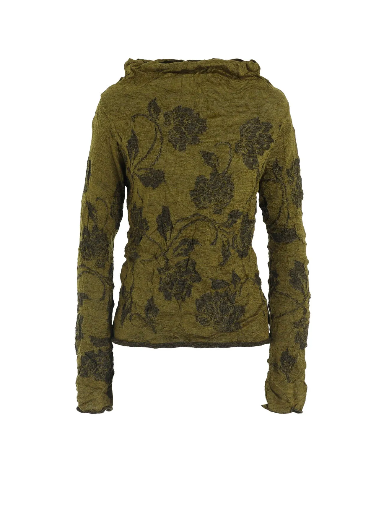 BIG FLOWER WRINKLED KNIT PULLOVER sold by Yohji Yamamoto